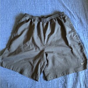 Nike Gray Athletic Shorts Lightweight Elastic Waist